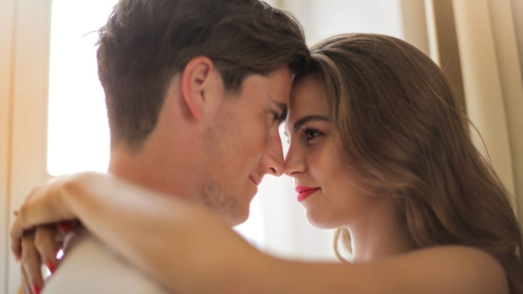 couple eye to eye contact